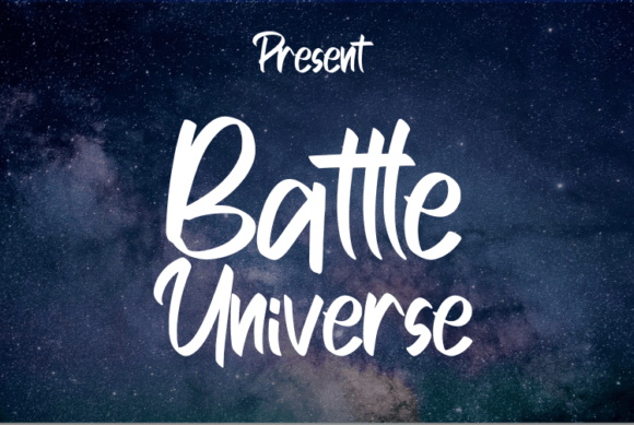 Battle Universe Font for Handmade Creations
