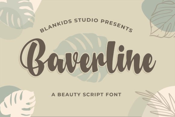 Baverline: A Bold Script Font for Modern Web Design