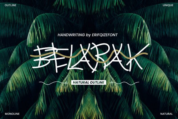 Belarak: A Handwritten Script Font for Creative Branding Projects
