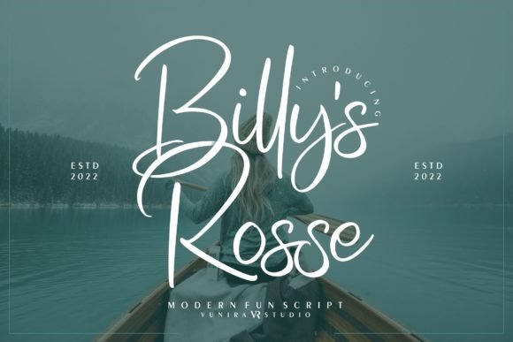 Billy s Rosse Script Font for Handmade Creations