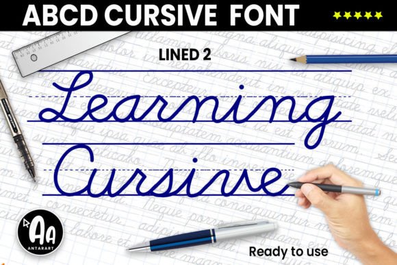Bring Creativity to Life with Abcd Cursive Lined2 Font