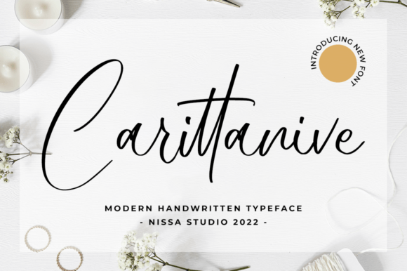 Carittanive: A Script Font for Modern Branding