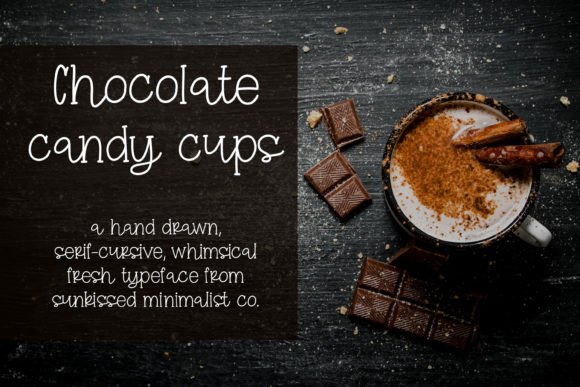 Chocolate Candy Cups Font for Web Design