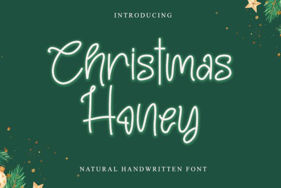 Christmas Honey: A Handwritten Font for Festive Editorial Design