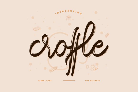 Croffle: A Cool Handwritten Font for Creative Projects