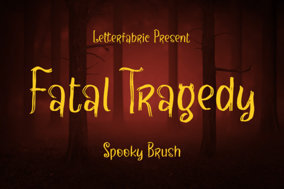 Fatal Tragedy Font for Handmade Creations