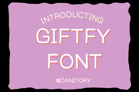 Giftfy: A Handwritten Font for Editorial Design and Branding