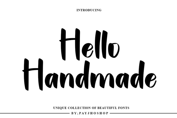 Hallo Handmade: A Modern Handwritten Font for Creative Projects