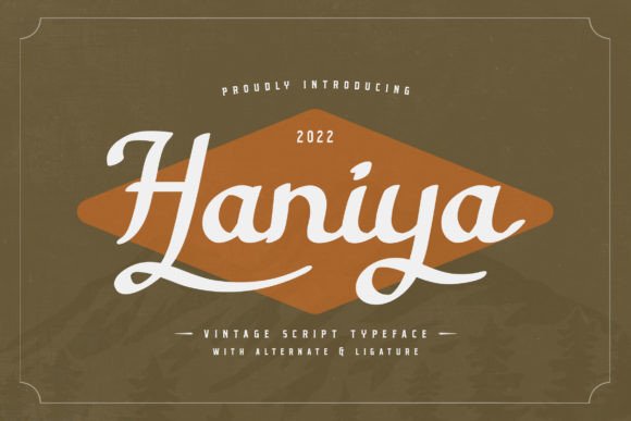 Haniya Vintage Script Font for Web Design