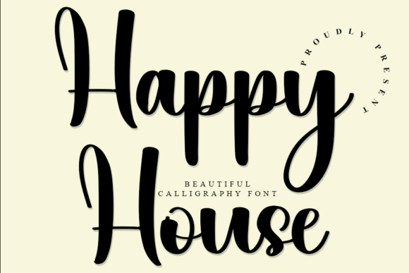 Happy House Font for Handmade Projects