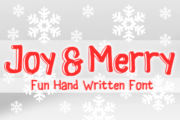 Joy and Merry Font for Festive Campaigns