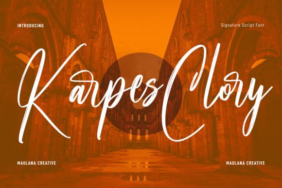 Karpes Clory: A Casual Brush Script Font for Handmade Creations