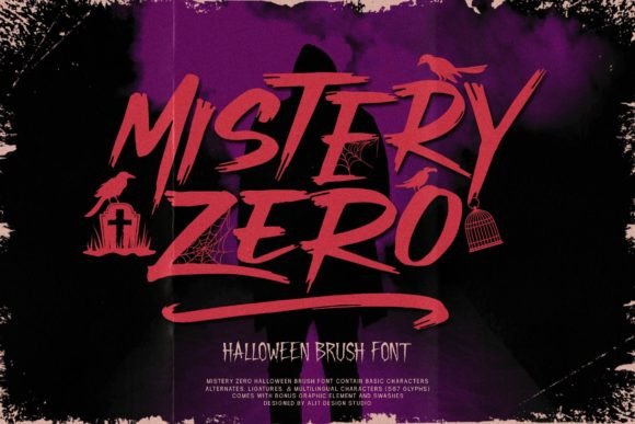 Mistery Zero Font for Spooky and Stylish Craft Projects