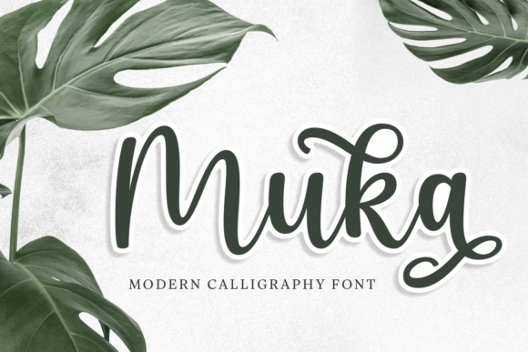 Muka: A Modern Calligraphy Font for Web Design