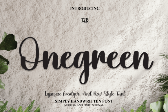 Onegreen: A Handwritten Font That Elevates Web Design