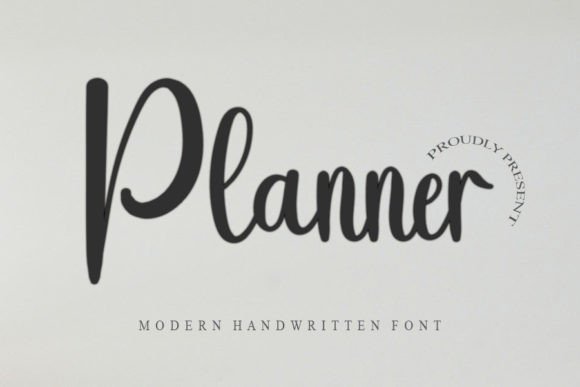 Planners Script Font for Editorial Design
