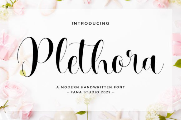 Plethora Script Font for Handmade Creations