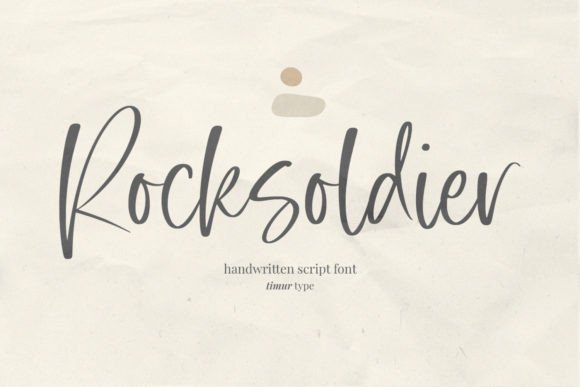 Rocksoldier: A Handwritten Font for Modern Branding