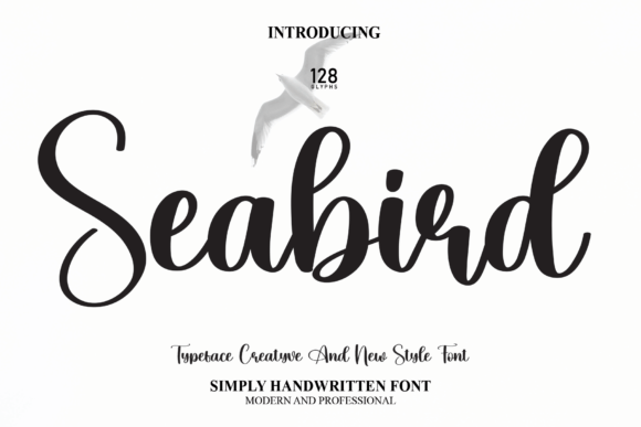 Seabird Font for Handmade and Commercial Craft Projects