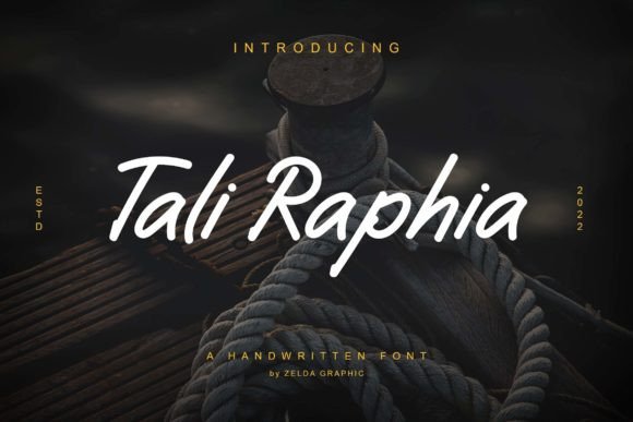 Tali Raphia Font for Polished Branding